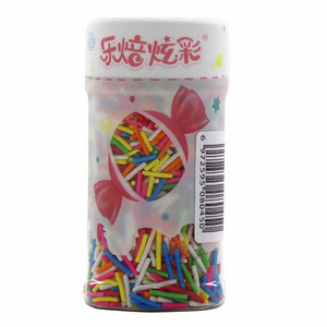 乐焙炫彩瓶装彩针抛光-普通彩糕点装饰用糖果