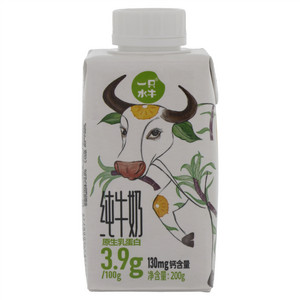 一只水牛纯牛奶