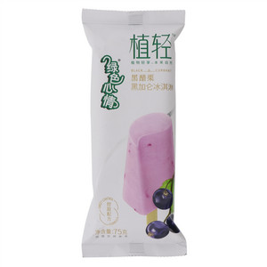 绿色心情植轻黑加仑冰淇淋