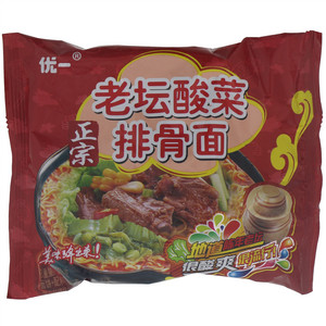 优一老坛酸菜排骨面