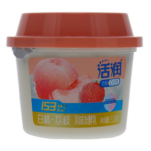 活润白桃+荔枝风味发酵乳