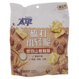 太平炭烧山核桃味梳打小轻脆发酵饼干