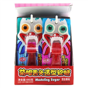 萌眼舌头造型软糖