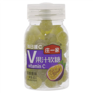 庄一家百香果味每日维C果汁软糖