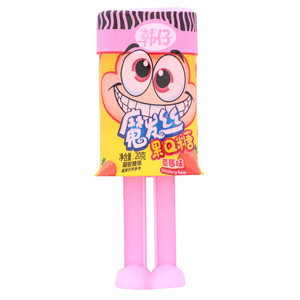 韩仔草莓味魔发丝果Q糖