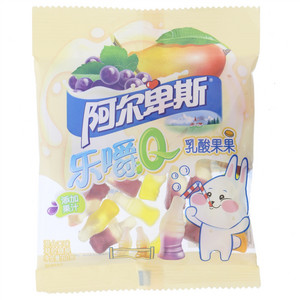 Alpenliebe阿尔卑斯乐嚼Q混合口味乳酸果果