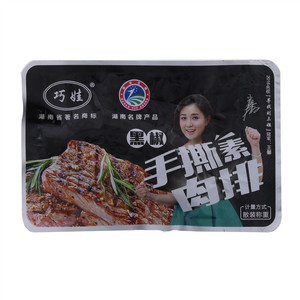 巧娃手撕素牛排（黑椒味）