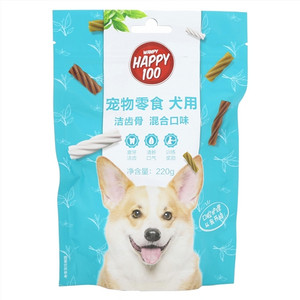 WANPY HAPPY100宠物零食犬用洁齿骨混合口味