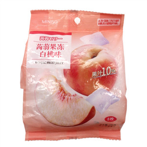 MINISO蒟蒻果冻白桃味
