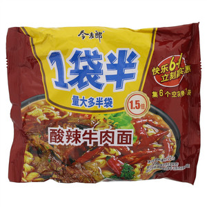 1袋半老陈醋酸辣牛肉面