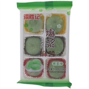 洪胜记抹茶味爆浆麻薯