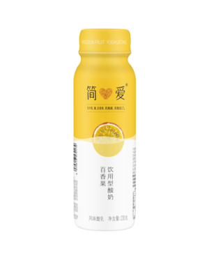 简爱百香果果裸酸奶 风味发酵乳230g