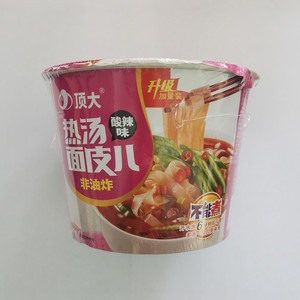 顶大热汤面皮儿酸辣味