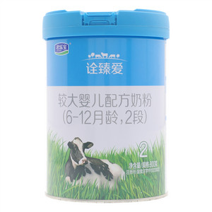 君乐宝诠臻爱较大婴儿配方奶粉（6-12月龄，2段）