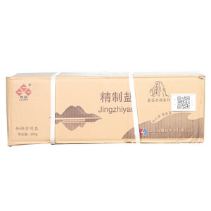 鲁晶牌加碘精制盐箱装（泰岱古韵系列）