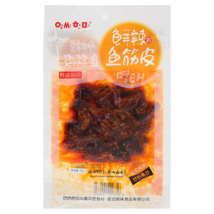 韩味食品鲜辣鱼筋皮