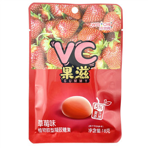 维思奇果滋草莓味植物胶型凝胶糖果