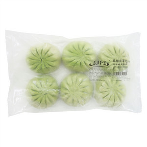 蒸鲜生翠绿韭菜包
