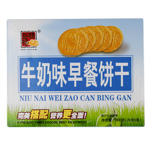 精益珍牛奶味早餐饼干