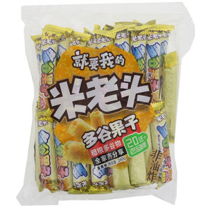 米老头蛋黄味多谷果子花色型膨化食品