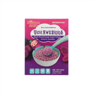 Bestme贝斯美婴幼儿黑米紫薯粒粒面
