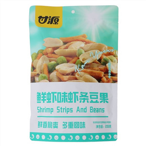 甘源鲜虾味虾条豆果