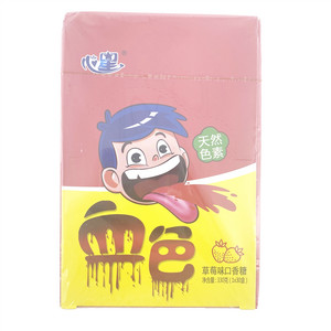 心星草莓味口香糖