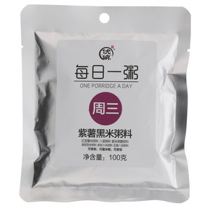 优飨每日一粥紫薯黑米粥料