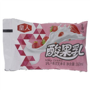 皇人草莓味酸果乳乳味饮料