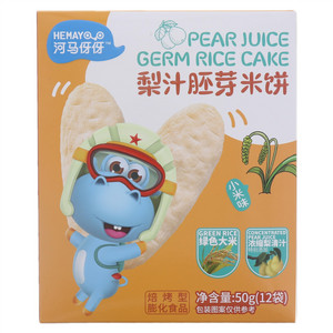 河马伢伢梨汁胚芽米饼（小米味）