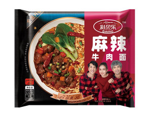 彩贝乐麻辣牛肉面
