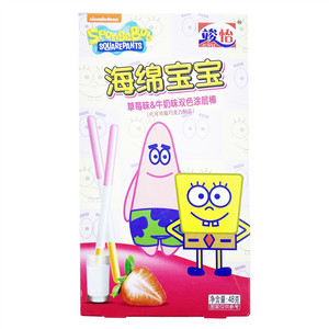 竣怡草莓味&牛奶味双色涂层棒(代可可脂巧克力制品)