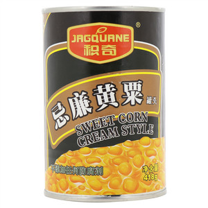 积奇忌廉黄粟罐头