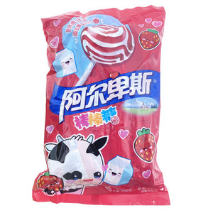 阿尔卑斯草莓牛奶味棒棒糖