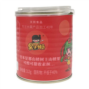 天同时代果小懒山楂罐头