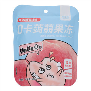 爱乐甜玫瑰蜜桃味0卡蒟蒻果冻