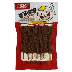 口留乡香辣味素羊肉串即食膨化豆制品