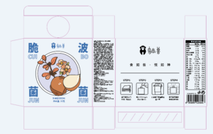 躺兽脆波菌菌奶昔固体饮料