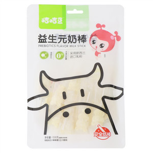咭咭豆草莓味益生元奶棒108g