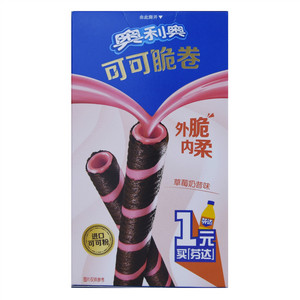 奥利奥草莓奶昔味可可脆卷