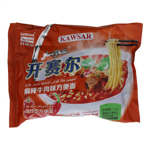开赛尔麻辣牛肉味方便面