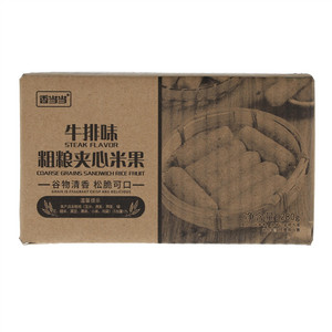 百乐芬香当当牛排味香当当粗粮夹心米果