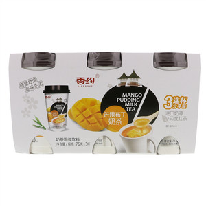 香约芒果布丁奶茶3连杯分享装