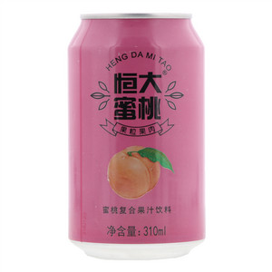 恒大蜜桃复合果汁饮料