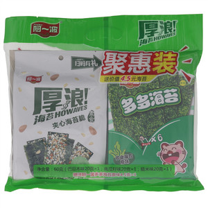 阿一波厚浪混合口味夹心海苔脆