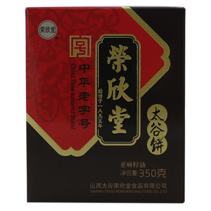 荣欣堂325克易拉罐太谷饼（亚麻籽油）