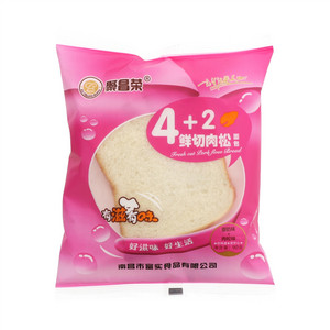 聚昌荣4+2原奶味+肉松味鲜切肉松面包