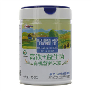 艾莱佳高铁+益生菌有机营养米粉