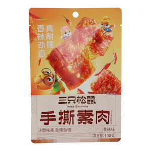 三只松鼠香辣味手撕素肉