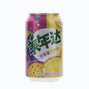美年达百香果菠萝味汽水